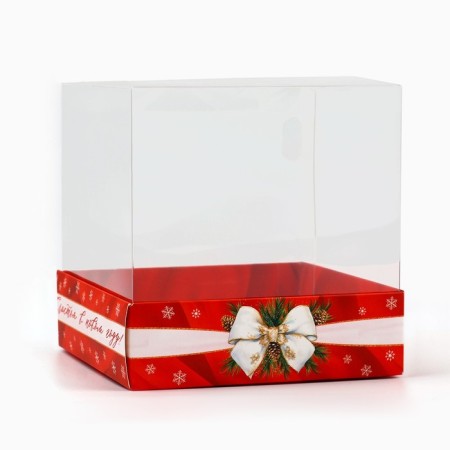 Box for confectionery "Happiness in the New Year", 10 x 10 x 10 cm, New Year-2