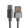 Type -C cable - usb, 2.1 a, metal braid, 1 meter, black