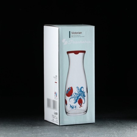 Glass Capherian with Victorian lid, 1.18 liters-3