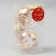 Set of balls plastic D-8 cm, 2 pcs "Fiesta" a twig, gold