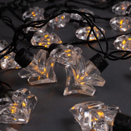 Garland “thread” 5 m with nozzles “Christmas tree”, IP44, dark thread, 40 LED, yellow glow, 8 modes, 220 V