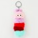 Soft toy "caterpillar" on a key fob, 12 cm, color mix