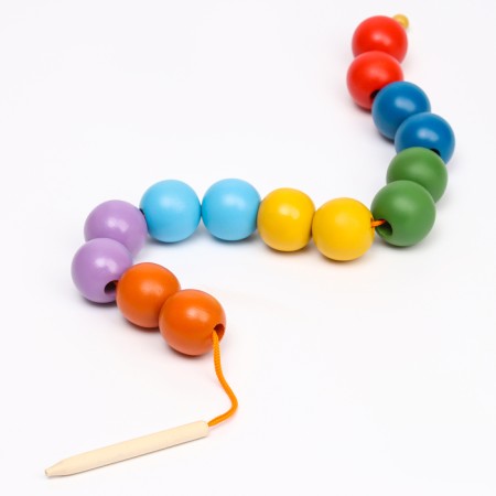 Beads "Rainbow" Balls Colored, 14 pcs.-1