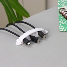 Clamps for wires, 3 pcs, white color