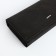 Women's wallet on the button, black color