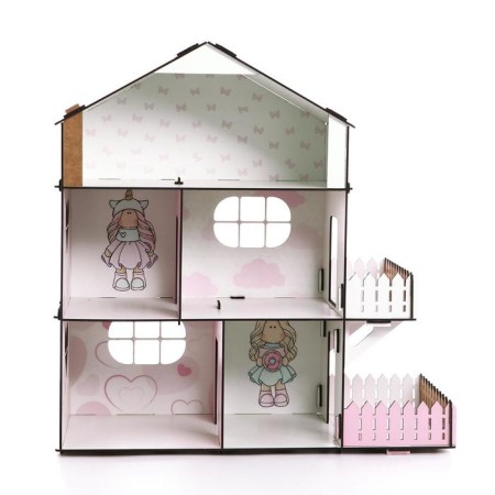 Puppet house without furniture "Doll Style"-1
