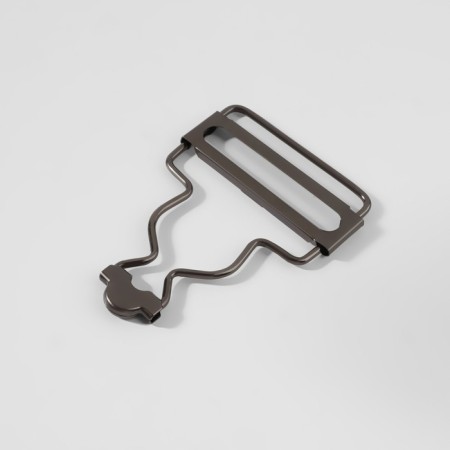 Floor for overalls, 38 mm, 10 pcs, black nickel color-1