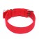 Four-layer collar with a swivel, 65 x 4 cm, Osh 54-60 cm, polyester, red