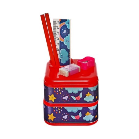 Set of desktop stationery, 6 items, calligrata "sky"-1
