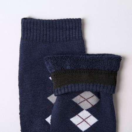 Socks male terry, dark blue color, size 25-27-1