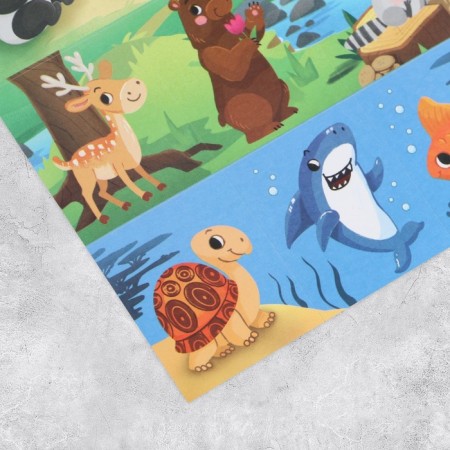 Paper stickers "Animal World", 11 × 15.5 cm-1