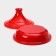 Flying pan, cast-iron 28 × 20 cm, enameled coating, red color