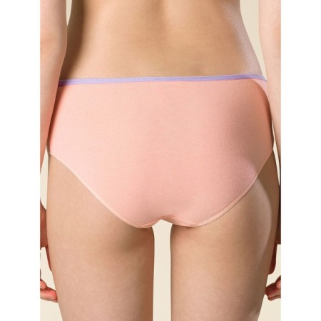 Panties for girls, height 110 cm, peach, lavender, azure, 3 pcs-4