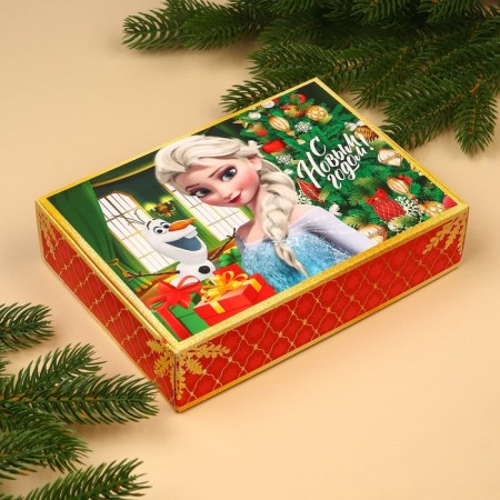 The box is folding, "Happy New Year", 21 x 15 x 5 cm, cold heart-7