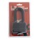Castle with a hinged lockland, 65 mm, moisture -proof, long puff, 2 keys, black color black