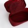 Cosmetic bag with lightning, burgundy color