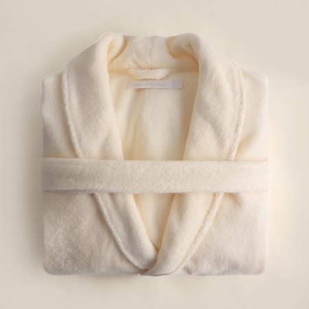 Tainted female bathrobe SL Home: Basic "Aivori", size M, 100% cotton, 420 g/m2-10