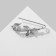 Pin "Butterflies" duet, 6.5 cm, white-green color in silver