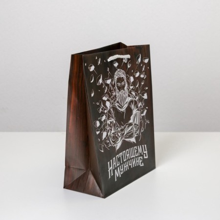 Gift laminated package, packaging, “Real man”, MS 18 x 23 x 8 cm-2