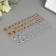 Rhound rhinestones "Round", 6-15 mm, 80 pcs., Gold/silver color, on the substrate
