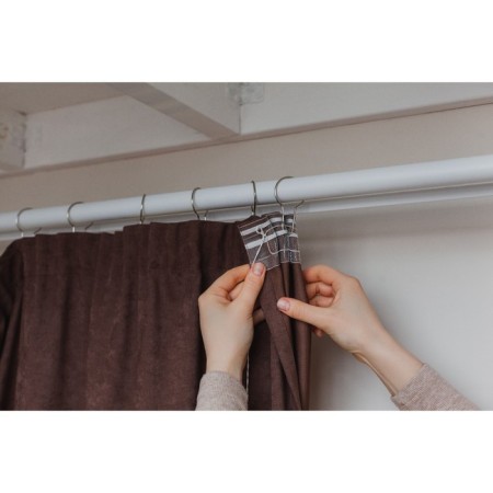 Curtain hook, 6.8 × 3.8 × 0.2 cm, silver color-3
