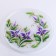 Set for juice with tray "Iris" Art painting, 6 glasses 1250/200 ml, white mats