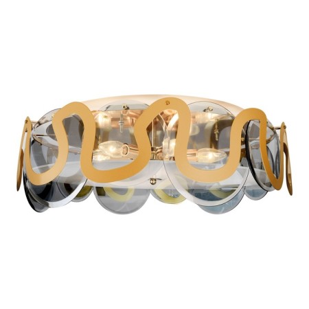 Crowning chandelier with crystal Ambrella Light, Traditional, TR5328, E14, Color Gold