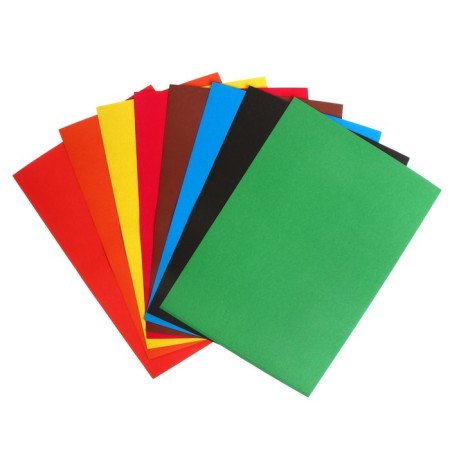 Cardboard of color A4, 8 sheets, 8 colors, calligrata, non -moped, in the folder-5