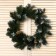 Wreath "classic" snow -white (gold cones) 45 cm