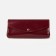 Women's wallet on the button, burgundy color
