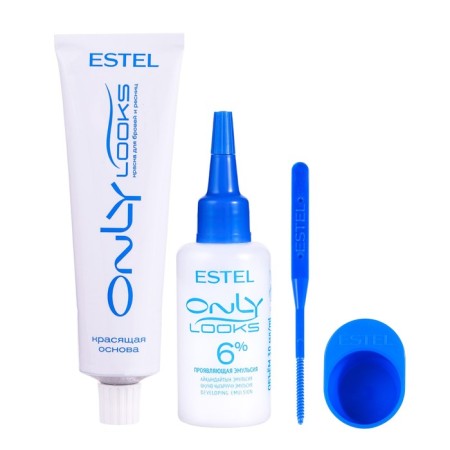 Paint for eyebrows and eyelashes Estel Only Looks graphite, 80 g-1