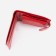 Women's wallet on the Textura button, red color