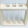 Wooden Kashpo 46 × 15 × 4 cm with 3 flasks 15 cm "Extra frame", we give the handle beautifully