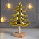 Souvenir Ceramics, tree "Christmas tree on the stand" Gold 26.2x9.8x17.5 cm