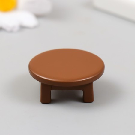 Decor for the creativity of the Polystone "Round table" 3.5x1.5 cm-1