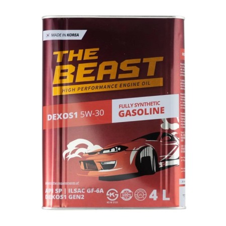 Motor oil The Beast Dexos 1 5W-30, synthetic, 4 liters