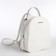 Women's backpack city, Textura, white color