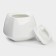 Porcelain sugar tower with a Wilmax ilona lid, 340 ml, white color