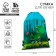 Dinotime shoe bag, non -core canvas, size 30 x 40 cm