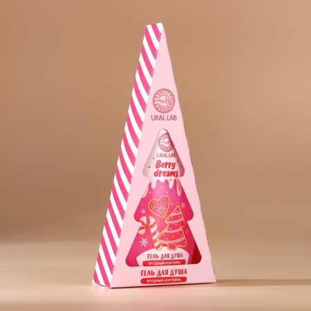 Ural Lab shower gel in a box, aroma berry cocktail, 200 ml-5