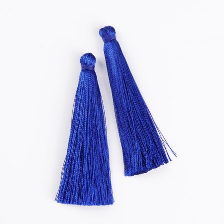 Suspension decorative “brush”, set 2 pcs., L brush 6.5 cm, color Blue Electrician