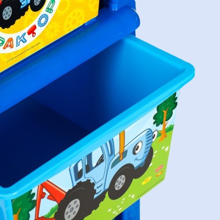 Комод универсальный №1 «Синий трактор», 5 секций, 127 × 52 × 42 см-3