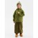 Demi -season windbreaker for Minaku boys from SoftShell on fleece, waterproof, olive, height 98 cm