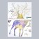 Sticker Plastic Interior color "Deer and bird" marble with gold set 2 sheets 30x42 cm 75994