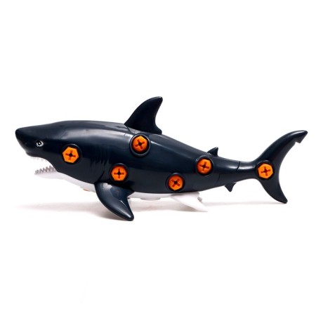 Designer of a screw "shark", with a screwdriver, 18 elements-1