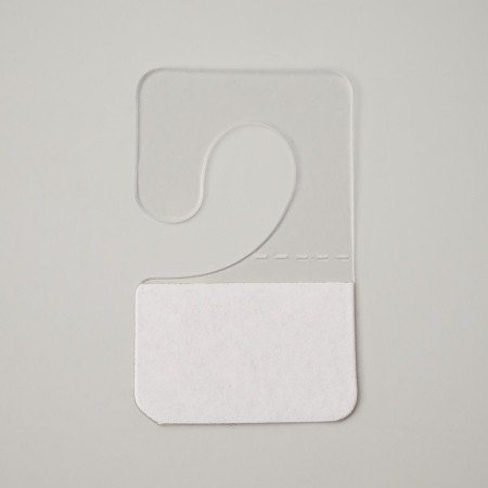 Hook-lumber self-adhesive 2.5 × 4 cm (packing 100 pcs.), The color is transparent-1