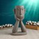Kashpo "Head Head" gray, 27cm