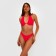 Swimsuit female separate minku color red, size 46