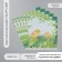 Scrapbooking paper "Chickens on the grass" density 180 grams set 5 pcs 30.5x32 cm