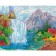 Diamond mosaic with a full filling on the subframe "Waterfall", 40 × 50 cm